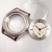 38mm Watch Case for ST1701 Silver Stainless Steel Watch with 31mm Dial Somed Sapphire 5ATM