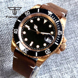 Tandorio TD232B Solid CUSN8 Bronze Watch NH35A PT500040mm Sapphire Submariner Yachtmaster