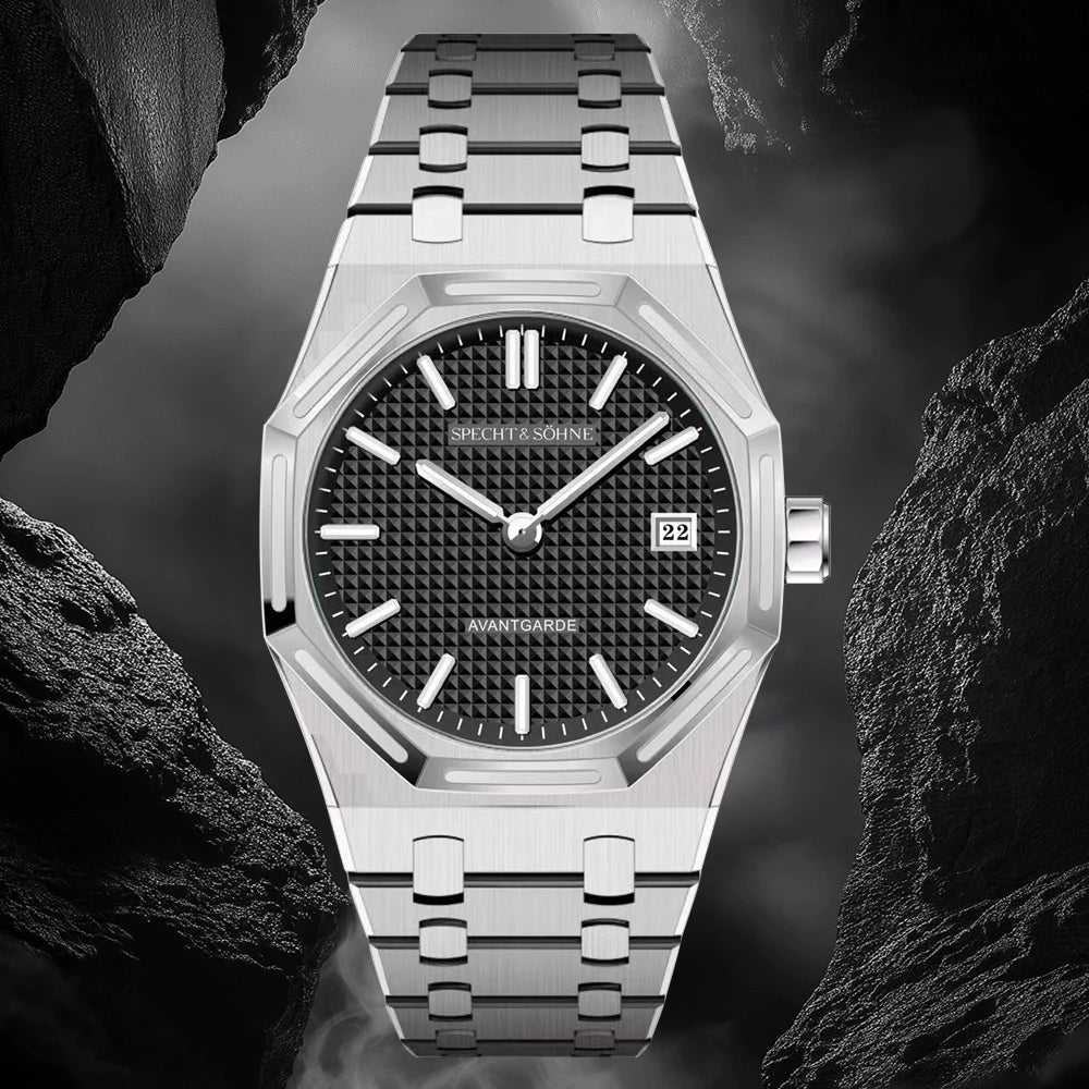 PRC 100 Mod Specht & Söhne 38mm Quartz Movt Sports Watches Octagon Sapphire Crystal 50M Waterproof