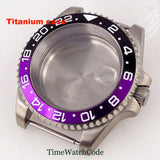 Titanium Watch Case 40mm Sub Diver  200m Waterproof Fit for NH35 NH36 ETA2824 PT5000 Antiallergry Sapphire Crystal Screw-in Crown