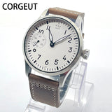 Corgeut Chronograph Watch CG2022 Sapphire 42MM  Asia 6497 Seagull St3600 Automatic Glass Back 3Bar pilot