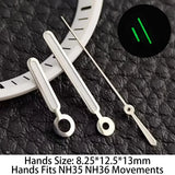 44mm Square Watch Case Cubitus Mod part NH34 NH35 NH38 36 Movement Sapphire for 29.5MM Dial