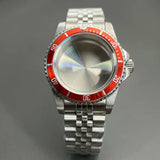 Retro Diver case 39mm,10bar waterproof stainless steel sapphire crystal case, suitable for NH34, NH35, NH36 mechanical movement accessories