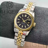31mm Women's Watch BLIGER Two Tone Gold Case Sapphire Japan NH05 Movement 10ATM
