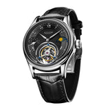 Tourbillon Moon Phase Watch Aesop 7027 42MM Multi-Function Luxury Sapphire Watch Fashion Skeleton