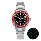 San Martin SN0129 39mm Diver Watch 20ATM Waterproof Enamel Dial Full Luminous Ar Sapphire Bezel NH35 Automatic