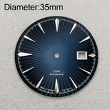 35mm Cocktail Dial Suitable For NH35 Japan Movement Vertical Stripe High Quality Dial Watch Modification Accessories