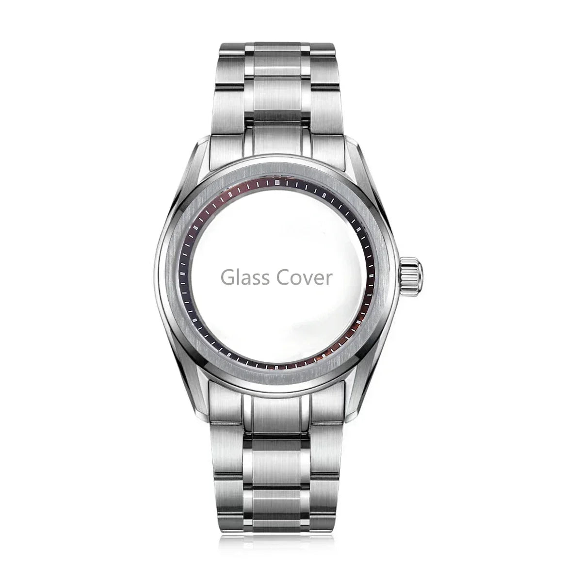 Premium 40mm GS GMT Case Sapphire AR High Quality Tape NH35 GMT NH34 Movement Automatic Mechanical Luxury Men's Watch 33.5MM Dial