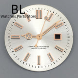 24.5MM Dial for women's watch Sunburst NH05 Watch Dial Gold Rose Sticks Number Women's Mechanical Watch Modified Parts Fit 31mm NH05 NH06 Watch