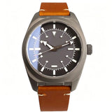 40mm Titanium Pilot Watch Tandorio TD701 Automatic MIYOTA 8215 PT5000 Luminous Sapphire Glass 10ATM