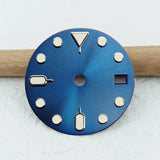 NH35 Dial 28.5mm Green Luminous Dial GMT Dial Support Customized Logo Suitable for TMI NH34/NH35/NH36 Movement