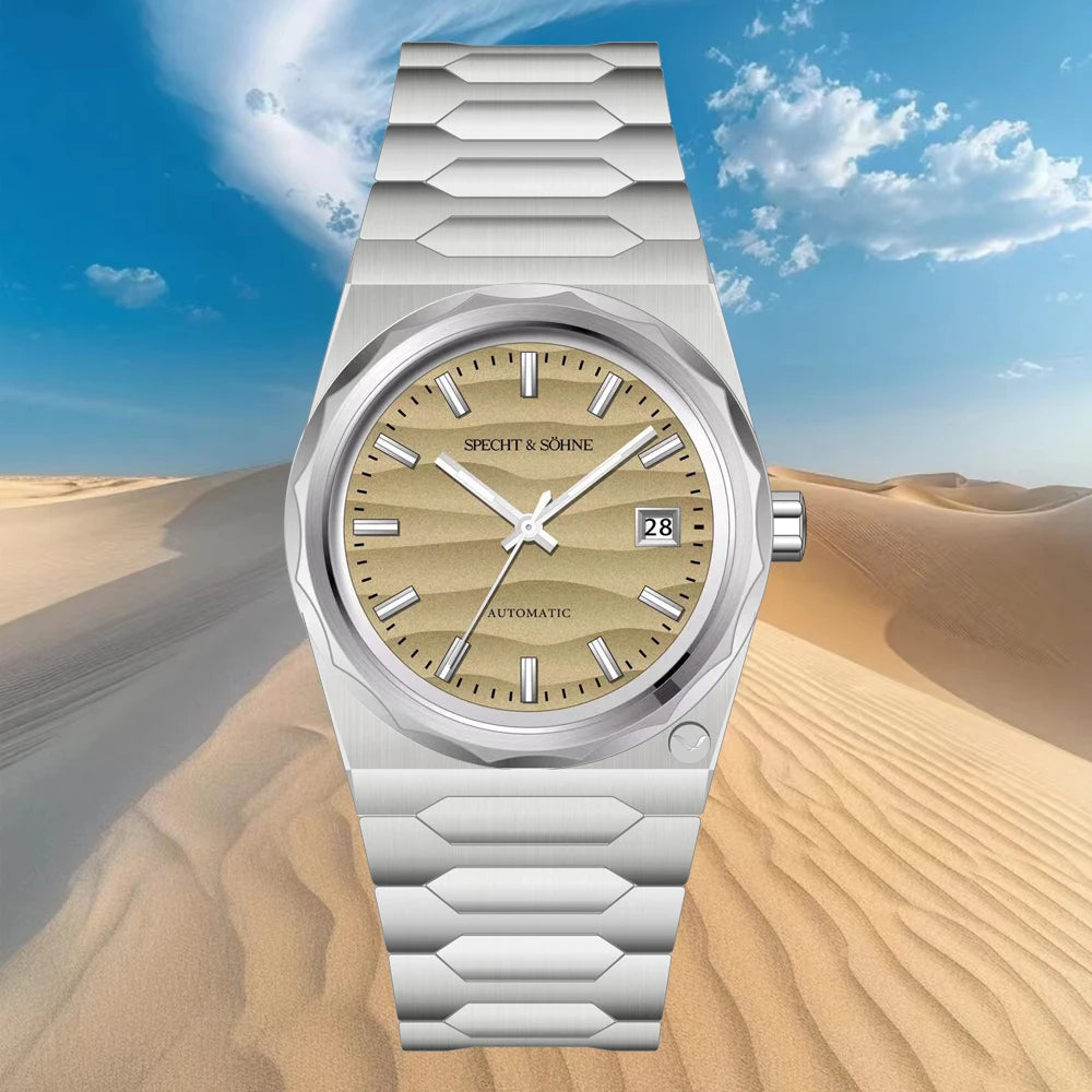 Specht & Söhne 222 Luxury 37mm Miyota 8215 Automatic Stainless Steel Watch 5Bar Sapphire VC222 MOD