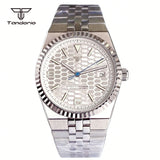 41mm Land-Dweller Style Watch Tandorio TD305k Date Sapphire Sterile Glass Back 5ATM