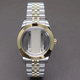 Explorer Watch Case 36mm/39mm Silver Rose Gold yellow Gold Two tone Sapphire 316L stainless Steel For Nh35 Nh36 NH34 NH38 Nh70 Miyota 8215 8285Movement