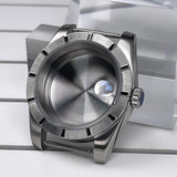 NH35 Case 39mm 316L Stainless Steel Sapphire Glass Striped Bezel for NH35 NH36 NH34,NH38,NH39 etc NHMovement SK Mod Replacement Parts