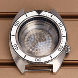 41mm Mod Turtle Watch Case Sapphire Glass Waterproof For Abalone/tuna mouth Captain Willard TMI NH35 NH36 NH38 4R Movement Stainless Steel Watch Accessories