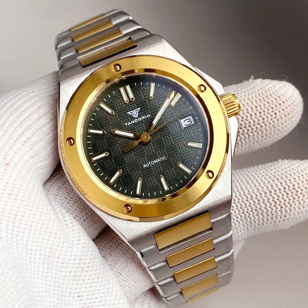 40mm Rose Gold Engineer Watch Tandorio TD331Z Sapphire 20BAR NH35A Date Automatic Luminous