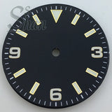 Explore watch dial 29mm dial with 369 digital stripe indices is suitable for the NH35 NH36 Miyota8215 821A ETA28242836 PT5000 DG2813 movement parts
