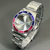 Retro Diver case 39mm,10bar waterproof stainless steel sapphire crystal case, suitable for NH34, NH35, NH36 mechanical movement accessories