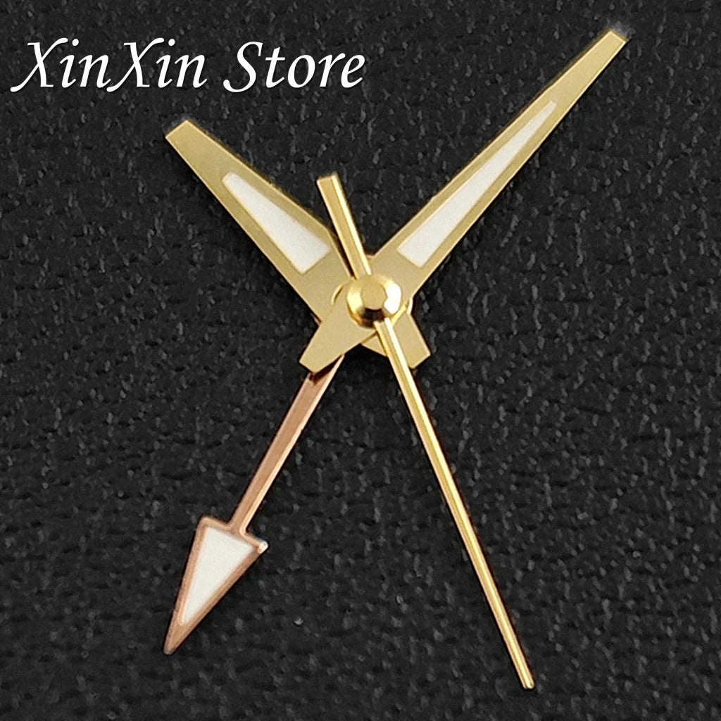 GS 4 Pointers NH34A GMT Watch Hands C3 Green Luminous Watch Needles for NH34 NH35 NH36 NH38 Movement