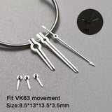 29.5mm VK63 Dial Chronograph Green Luminous High Quality Watch Modification Accessories