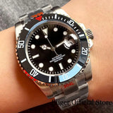 Black Submariner Tandorio TD265K Japan NH35 Mechanical 40mm Dive Watch 200M Waterproof Lume Sapphire