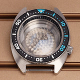 41mm Mod Turtle Watch Case Sapphire Glass Waterproof For Abalone/tuna mouth Captain Willard TMI NH35 NH36 NH38 4R Movement Stainless Steel Watch Accessories