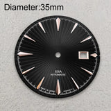 35mm Cocktail Dial Suitable For NH35 Japan Movement Vertical Stripe High Quality Dial Watch Modification Accessories