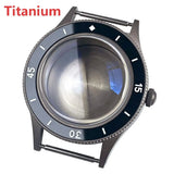 Titanium Watch Case for Fifty Fathoms Diver NH34 NH35 NH36 NH38 ETA2824 PT5000 ST2130 Miyota 8215 821A Movt 20ATM Domed Sapphire