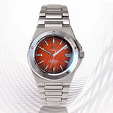 Tandorio Men Mechanical Watch Blue Teacup Pattern Date Face Sapphire Crystal Glass 100m Waterproof NH35 Automatic Movement Lume