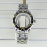 41mm Seamaster Watch Case 316 Stainless Steel 100M Waterproof for NH35 NH36 NH38 Movements 31mm Dial Watch Accessories