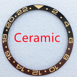 BB58 Watch Bezel Insert 37.2mm x 31.4mm Ceramic/aluminium for 39mm Case Watch Accessory Parts