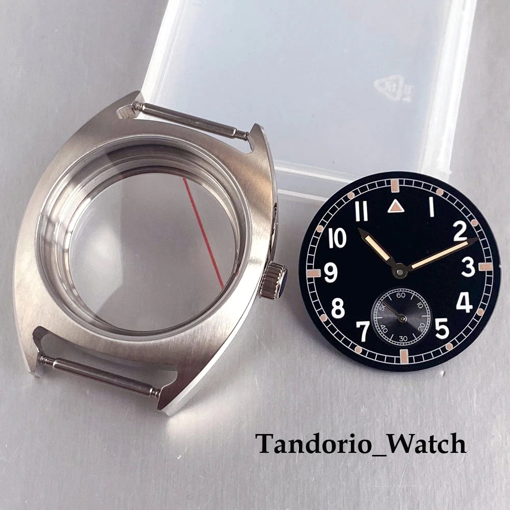 36mm Identity Crisis Mod ST1701 Sub Second watch Case set Stainless Steel With 30mm dial 10ATM Sapphire