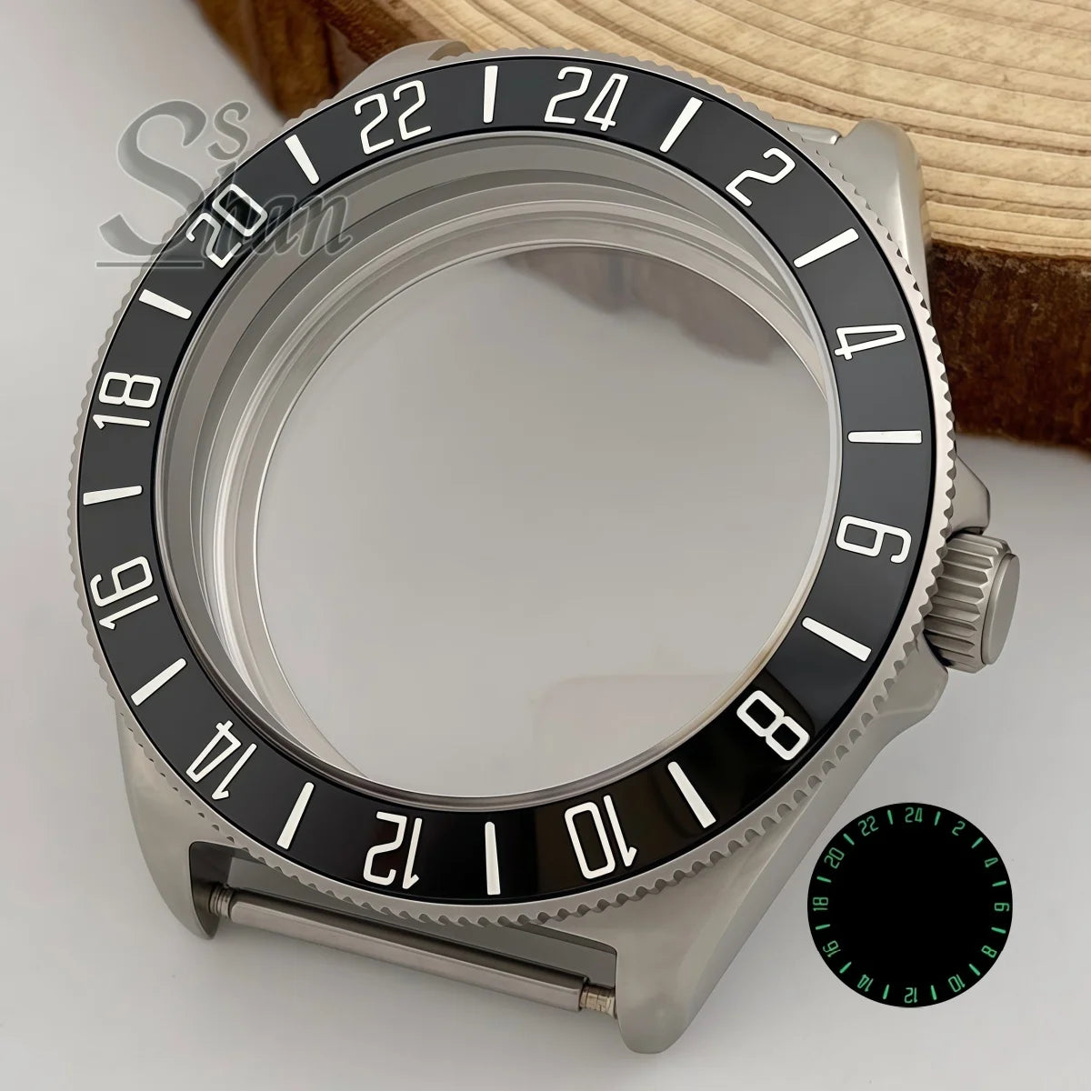 40mm tactics frog FX diving watch case dome sapphire luminous bezel NH34A NH35A ETA2824 PT5000 movement parts