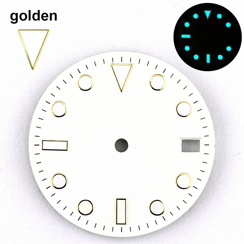 151 type of dials Submariner 28.5mm dial with calendar window suitable for NH35 movement luminous dial can support DIY dial customization name/logo