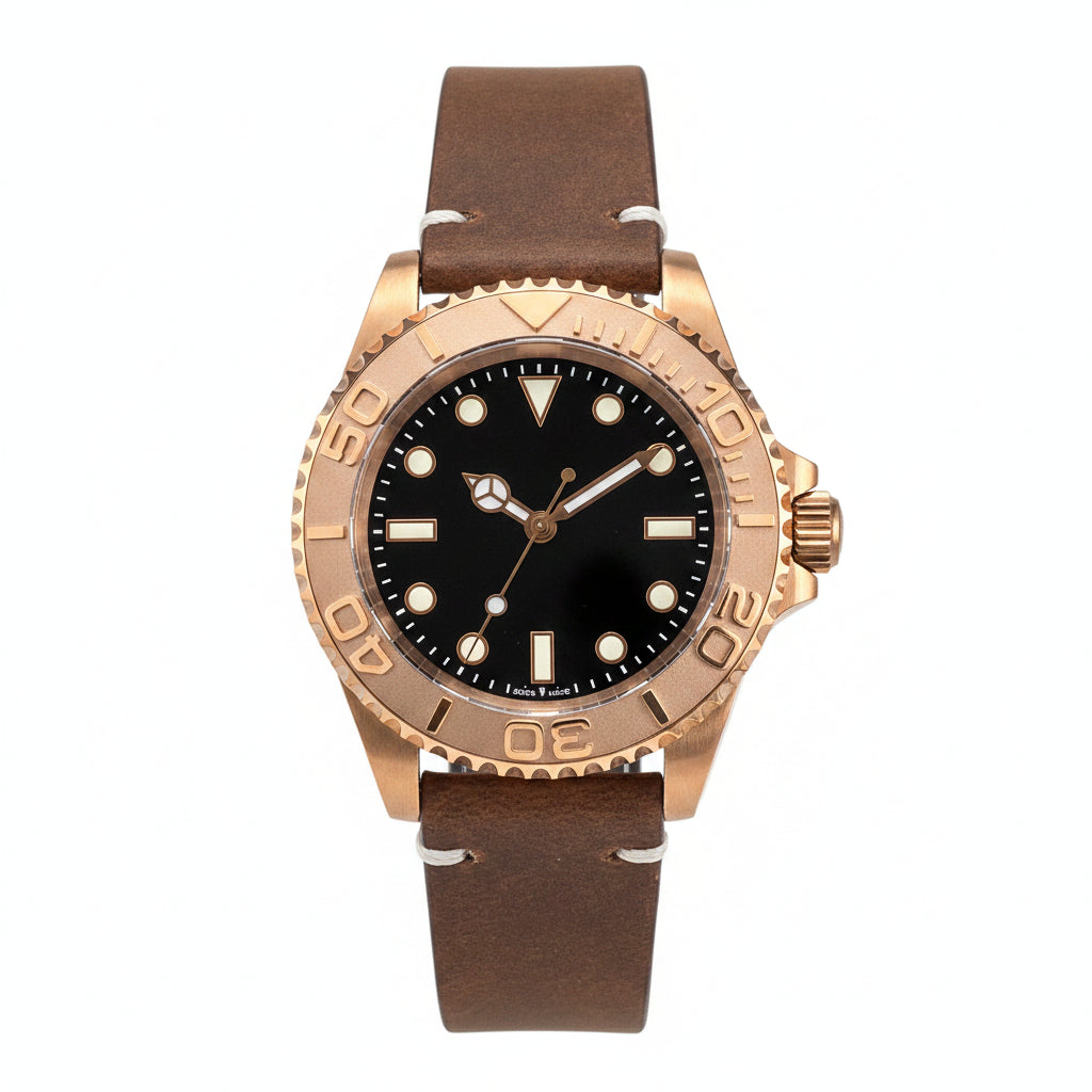 Tandorio TD232B Solid CUSN8 Bronze Watch NH35A PT500040mm Sapphire Tandorio TD232B Solid CUSN8 Bronze Watch NH35A PT500040mm Sapphire