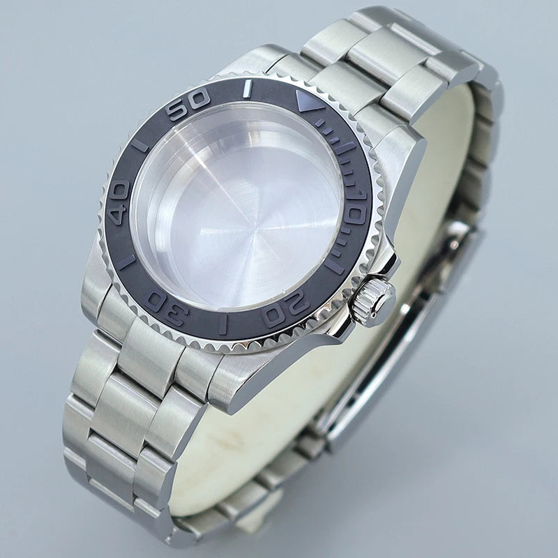 40MM Submariner watch case Eta2824 Sw200 PT5000 Sloping Bezel Sapphire GMT Yacht Master