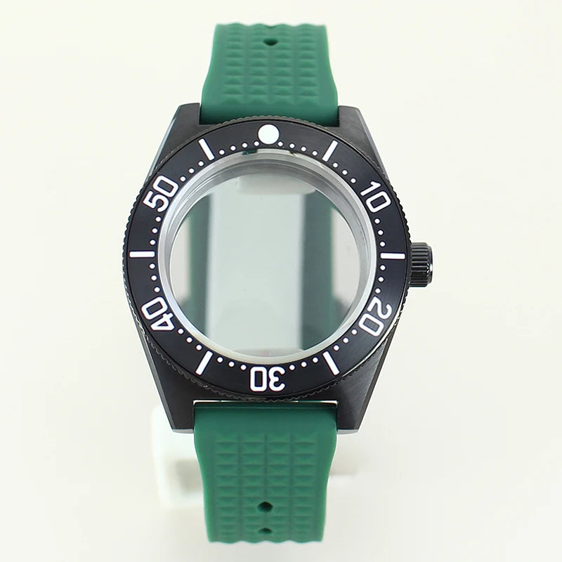 40mm Diver Case Stainless Steel Sapphire For Mod SPB149J1 NH34 NH35 NH36 NH70 4R36 Movement RubberStrap