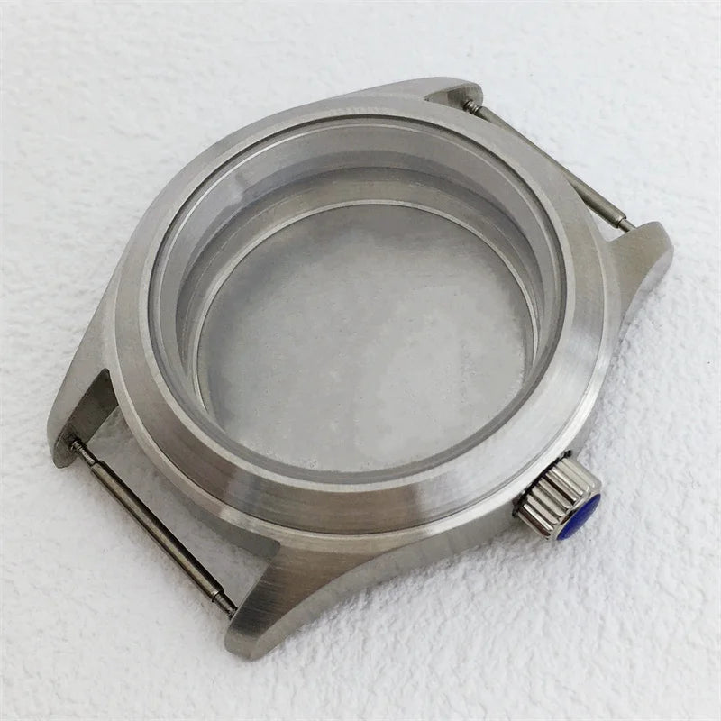 Miyota 9015 watch case 36mm 39mm explorer Mod Brushed Dome Sapphire Glass Fit NH35 NH36 ETA2824 PT5000 Miyota9015 10bar