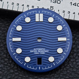 31.7mm seamaster Watch Dial For 300 Series NH35 NH36 Movement 6 O‘clock Date C3 Green Luminous Mechanical Watch Parts