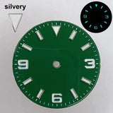 151 type of dials Submariner 28.5mm dial with calendar window suitable for NH35 movement luminous dial can support DIY dial customization name/logo