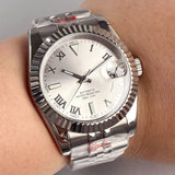 Rome DateJust Watch Tandorio TD136R 36mm 39mm Roman Numbers NH35 Automatic Sapphire 200M Waterproof  Luminous