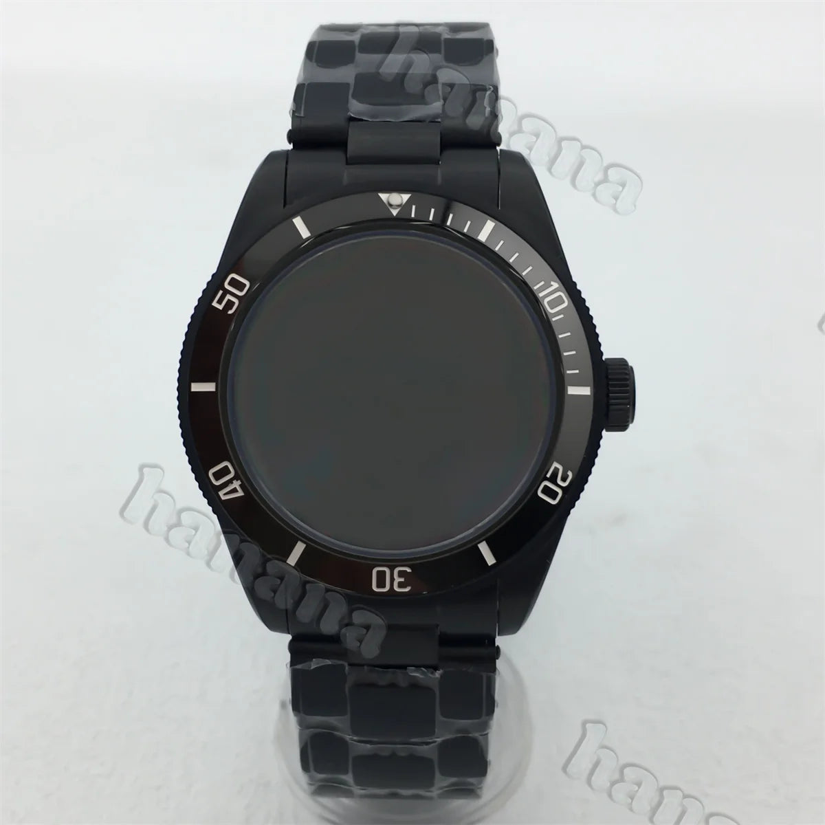 PVD Black Watch Case BB58 39MM domed sapphire stainless steel case for NH34 NH35 NH36 ETA2824 PT5000movement 20ATM