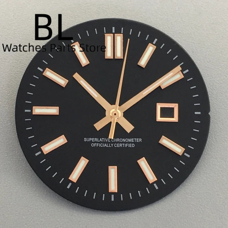 24.5MM Dial for women's watch Sunburst NH05 Watch Dial Gold Rose Sticks Number Women's Mechanical Watch Modified Parts Fit 31mm NH05 NH06 Watch