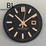 24.5MM Dial for women's watch Sunburst NH05 Watch Dial Gold Rose Sticks Number Women's Mechanical Watch Modified Parts Fit 31mm NH05 NH06 Watch