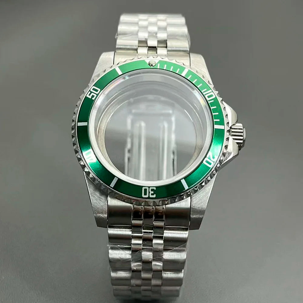 Retro Diver case 39mm,10bar waterproof stainless steel sapphire crystal case, suitable for NH34, NH35, NH36 mechanical movement accessories