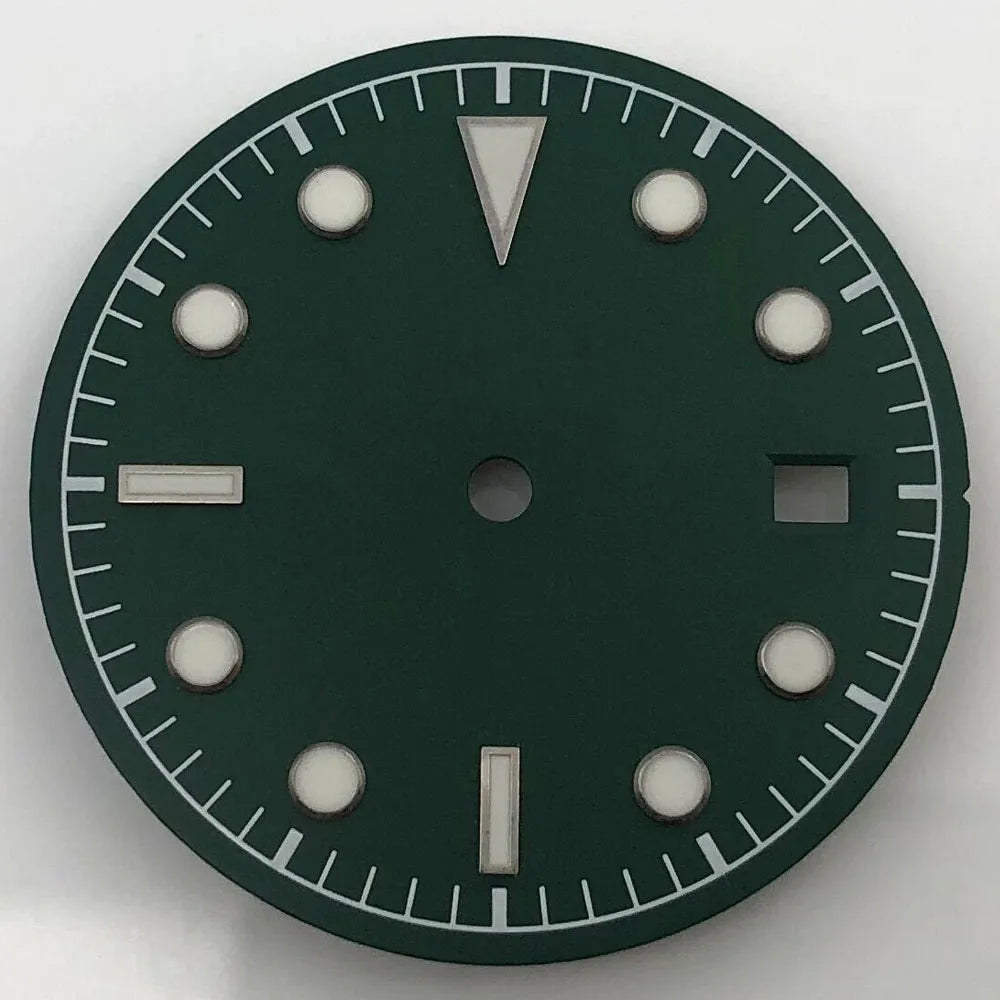 30.5mm Dial For 41MM Black Bay Mod Green Luminous  NH35 NH36 ETA2836/2824 Miyota8205/8215/821A