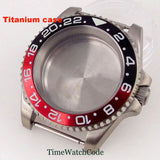 Titanium Watch Case 40mm Sub Diver  200m Waterproof Fit for NH35 NH36 ETA2824 PT5000 Antiallergry Sapphire Crystal Screw-in Crown