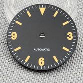 29mm Retro Explorer Dial  369 Luminous Dial 369 yellow marker Suitable For Eta2824 2836 Miyota82 Series Mingzhu Dg2813 Nh35 Nh36 Automatic Movement