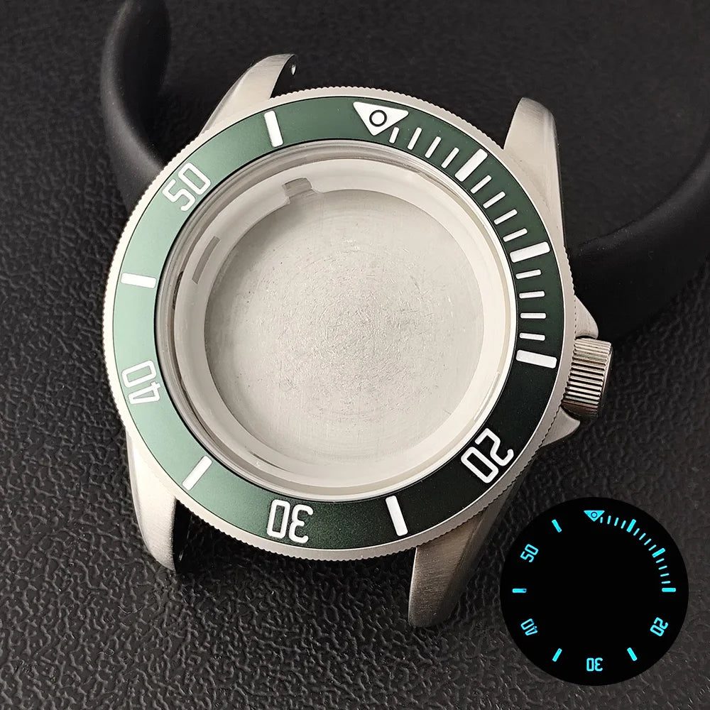 42mm Diver Case for Miyota 8215 Movement/Dial hands set Lumnious Bezel Dial 10ATM